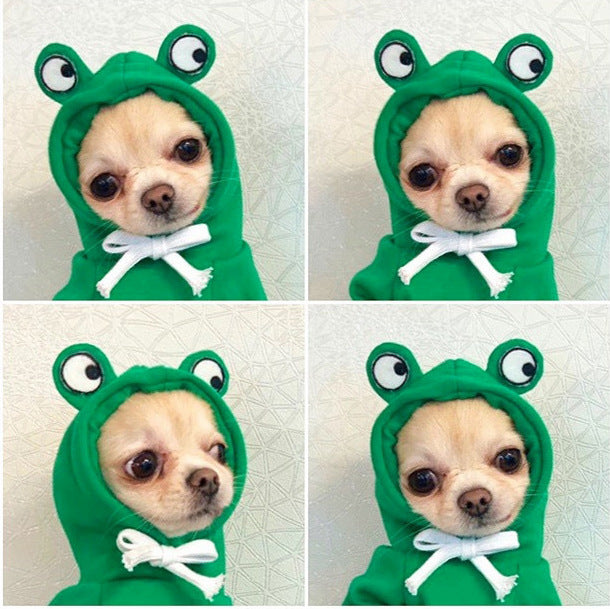 Cute Fruit Dog Hoodie – Warm Fleece Winter Outfit for Small Dogs & Cats