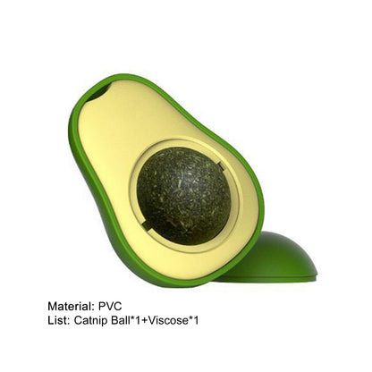 Cute Avocado Catnip Toy – Cat Teeth Cleaning & Interactive Toy