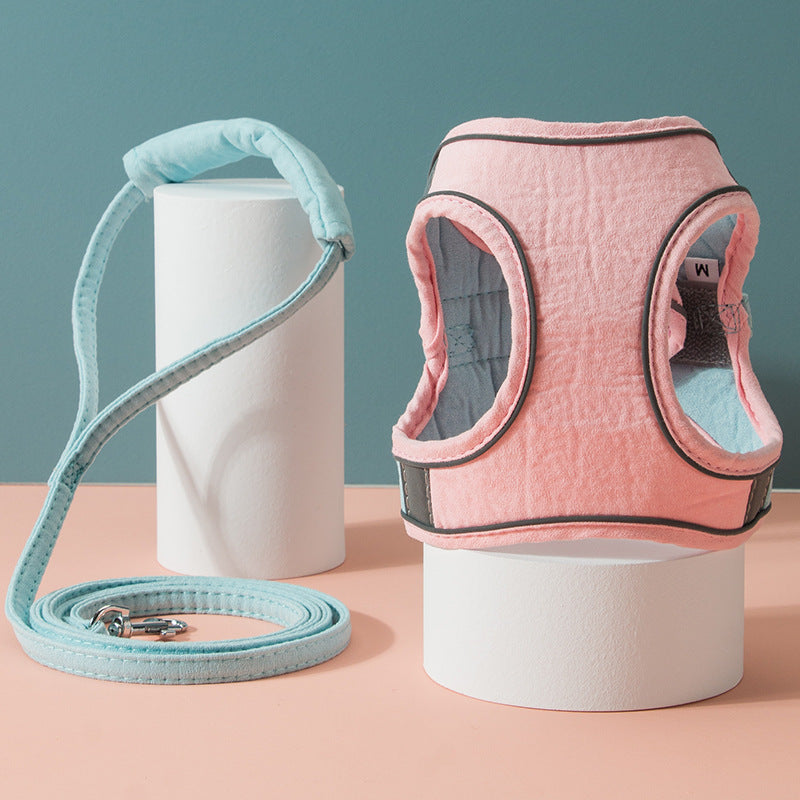 Cat Traction Rope Vest-Style Reflective Chest Harness Anti-Stroke Resistance