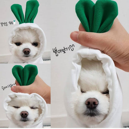 Cute Fruit Dog Hoodie – Warm Fleece Winter Outfit for Small Dogs & Cats