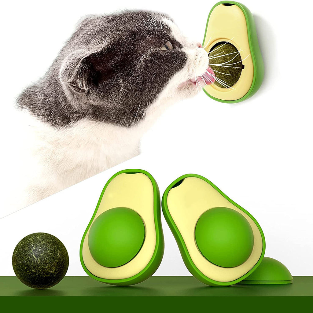 Cute Avocado Catnip Toy – Cat Teeth Cleaning & Interactive Toy