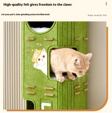 Four Seasons Universal Scratch Board Closed Cat Cat Climbing Frame Nest