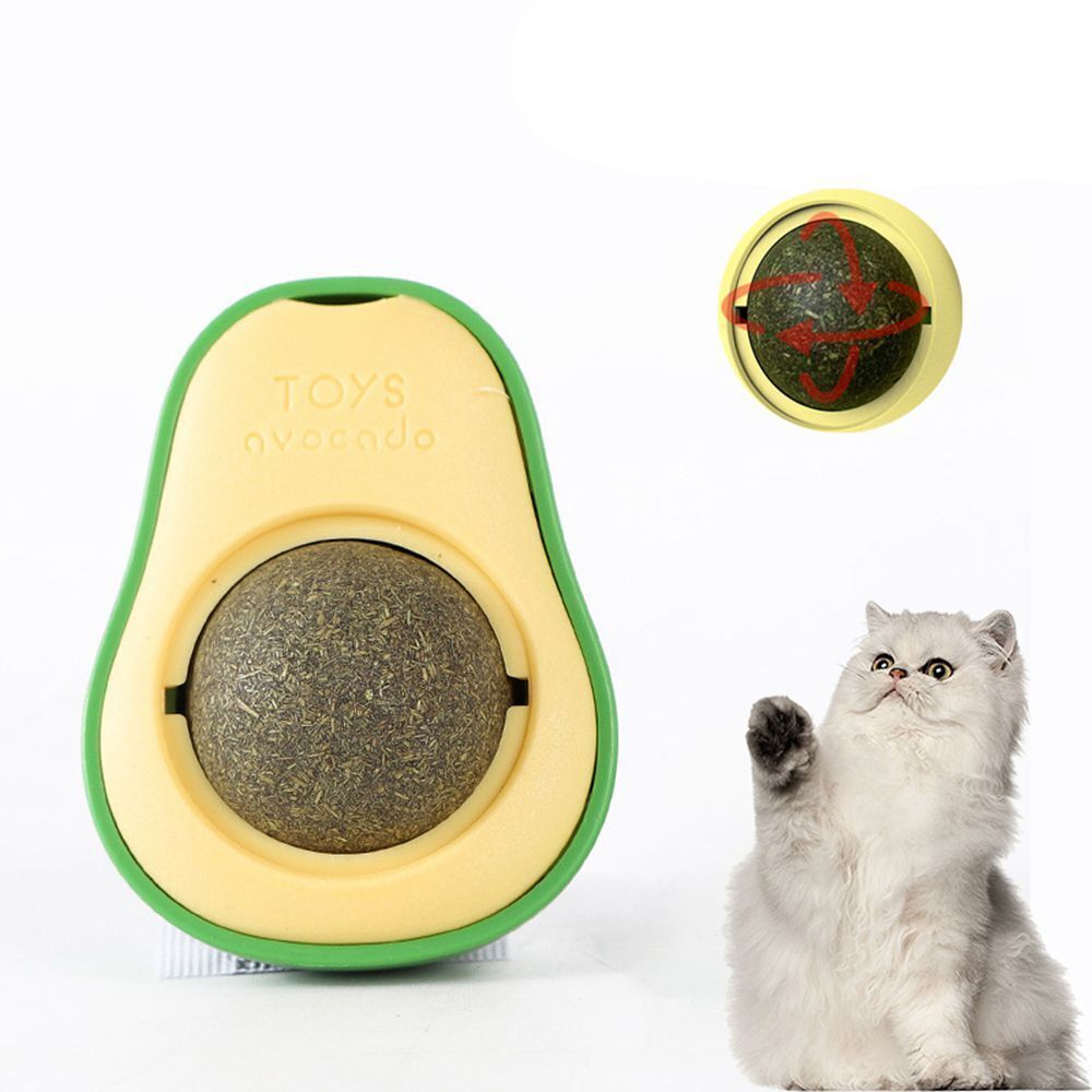 Cute Avocado Catnip Toy – Cat Teeth Cleaning & Interactive Toy