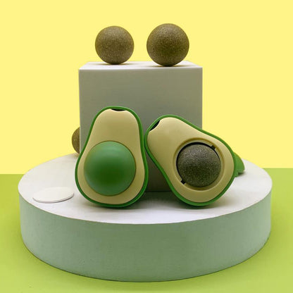 Cute Avocado Catnip Toy – Cat Teeth Cleaning & Interactive Toy