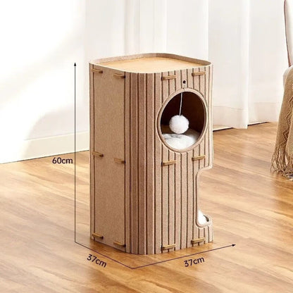 Four Seasons Universal Scratch Board Closed Cat Cat Climbing Frame Nest