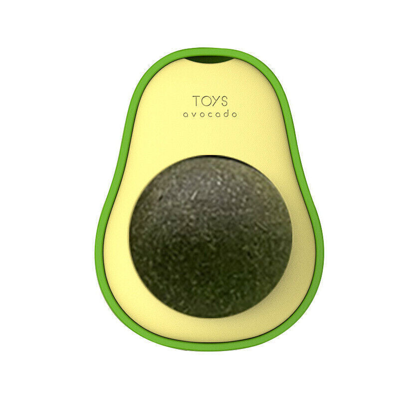 Cute Avocado Catnip Toy – Cat Teeth Cleaning & Interactive Toy