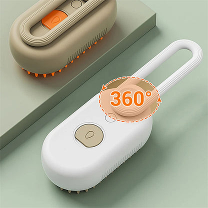 3-in-1 Cat Steam Brush – Electric Grooming, Massage & Hair Removal Comb